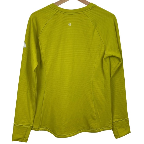 Eddie Bauer High Route Grid Fleece Pullover Chartreuse M NWT - Picture 5 of 10